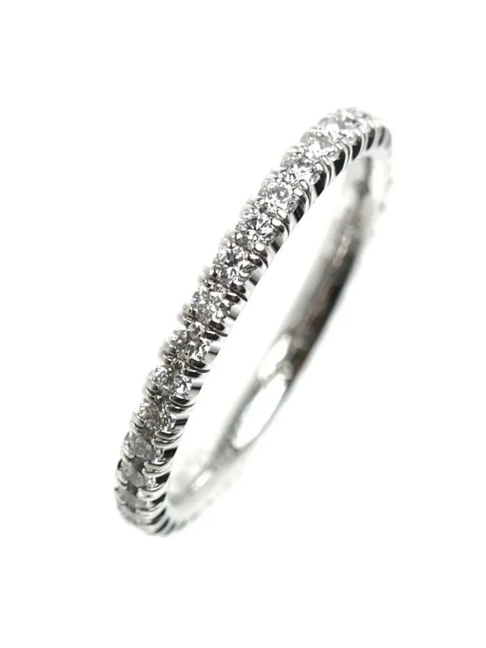 Cartier 18k White Gold Etain Cell de Ring Diamond